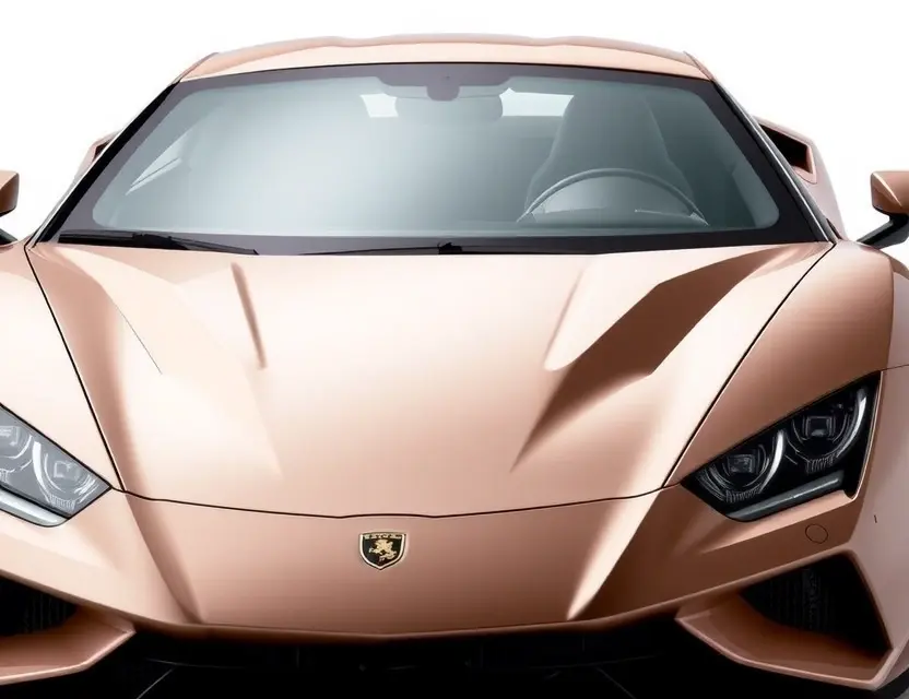 A high-quality image of a luxury Arrinera Hussarya car with a newly replaced windshield, showing the sleek design and premium finish of the vehicle, no people, no text, no logos, clean background, professional automotive photography style